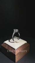 Marquise Cut Split-Shank Moissanite Engagement Ring