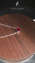 1CT Oval Shaped Lab Ruby Bezel Set Pendant
