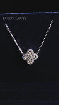 0.57 CTW Floral Cluster Moissanite Pendant Necklace