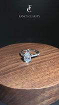 Cathedral Pear Cut Moissanite Engagement Ring