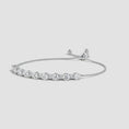 Adjustable Round Moissanite Tennis Bolo Bracelet