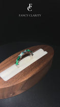 Fresh Meadow Emerald-Cut Lab Gemstone Half Eternity Wedding Band - 3.2 mm