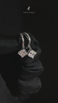 2.68 CTW Asscher Cut Moissanite Huggie Hoop Drop Earrings