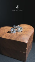 Round Cut Moissanite Stud Earrings
