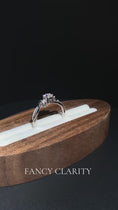 Three Stone Moissanite Twisted Band Promise Ring