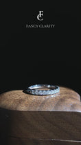 Load and play video in Gallery viewer, Pavé Moissanite Wedding Band-2.5 mm
