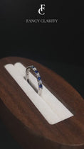 Pavé Sapphire and Moissanite Wedding Band-2.2 mm
