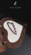 Pavé Ruby and Moissanite Wedding Band-2.2 mm