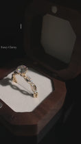 Twist Round Cut Moissanite Engagement Ring