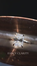 4-Prong Radiant Cut Solitaire Moissanite Engagement Ring