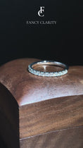 Classic Round Moissanite Half Eternity Wedding Band-2.0 mm