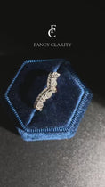 Load and play video in Gallery viewer, Regal Curved Moissanite Wedding Band
