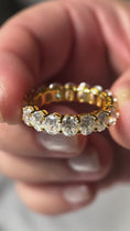 7.0CT Oval Eternity Moissanite Wedding Band- 5.0 mm