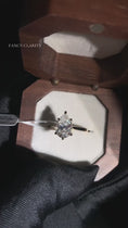 Pear Cut Hidden Halo Moissanite Engagement Ring
