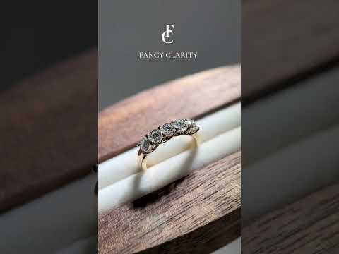 1ctw Five Stone Lab Grown Diamond Anniversary Band