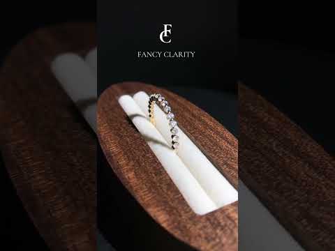 Round Cut Moissanite Three Quarter Eternity Wedding Band-2.0 mm