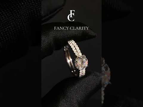 Pavé Set Round Cut Moissanite Engagement Ring Bridal Set