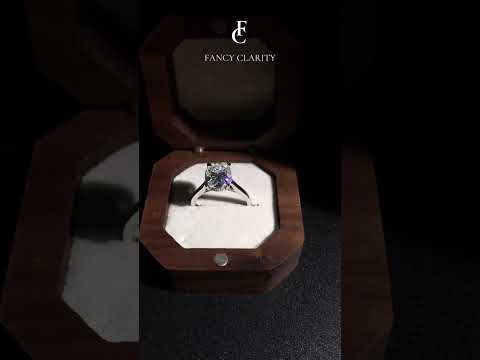 Oval Cut Hidden Halo Moissanite Engagement Ring