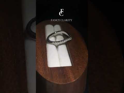 Luminara Curve Moissanite Wedding Band