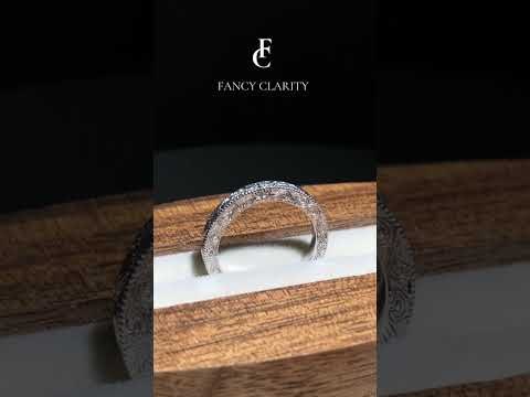 Vintage Floral Hand-Engraved Wedding Band-2.0 mm