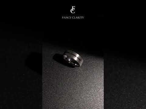 6 mm Basic Carved Matte Brushed Men's Wedding Band
