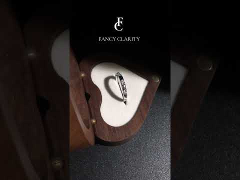 Fancy Moissanite Wedding Band-2.4 mm