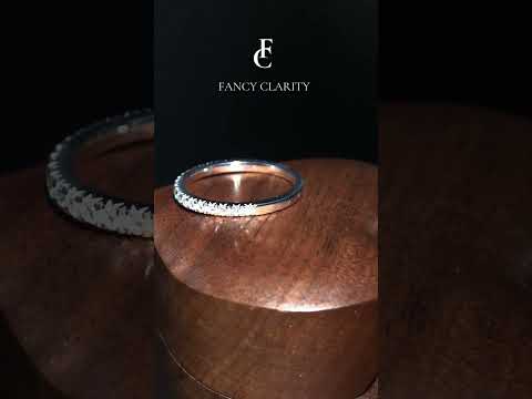 4-Prong Moissanite Half Eternity Wedding Band-1.8 mm