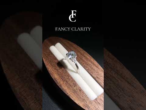 The Radiant Round Cut Moissanite Engagement Ring