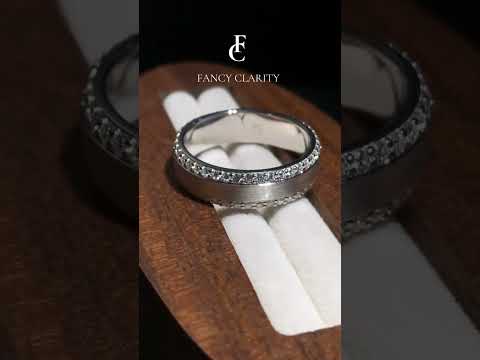 6.0 mm Eternity Moissanite Edges Matte Men’s Wedding Band