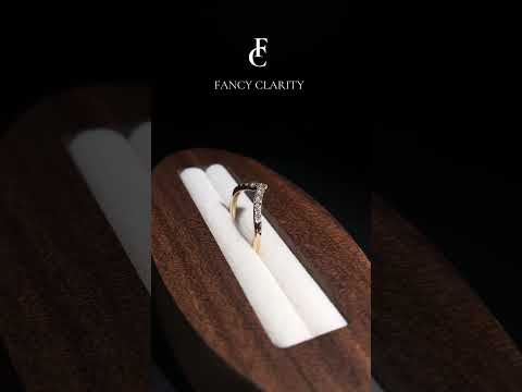 V-Shaped Lab Grown Diamond Wedding Band-1.5 mm