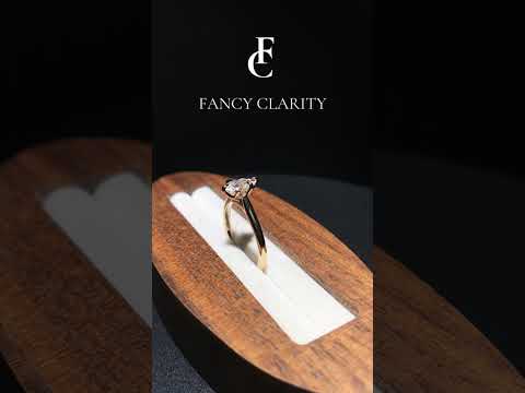 Pear Cut Petal Prong Solitaire Moissanite Engagement Ring