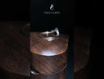 Sculpted V-Curve Moissanite Wedding Band