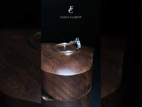 Sculpted V-Curve Moissanite Wedding Band