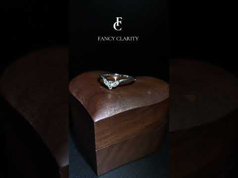 Milgrain Contoured Moissanite Wedding Band