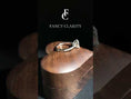 Cathedral Oval Cut Moissanite Engagement Ring