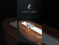Versailles Marquise Moissanite Hidden Halo Engagement Ring with Mixed-Shape Band