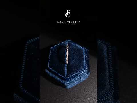 Fancy Round Twist Moissanite Wedding Band-2.0 mm