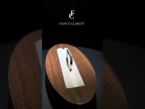 Classic Contoured Half Eternity Round Moissanite Wedding Ring-2.0 mm