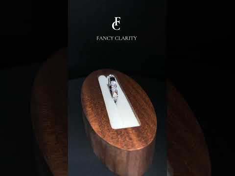 Fancy Moissanite Wedding Band-3.2 mm