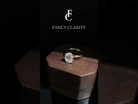 4-Prong Oval Cut with Hidden Halo Moissanite Engagement Ring