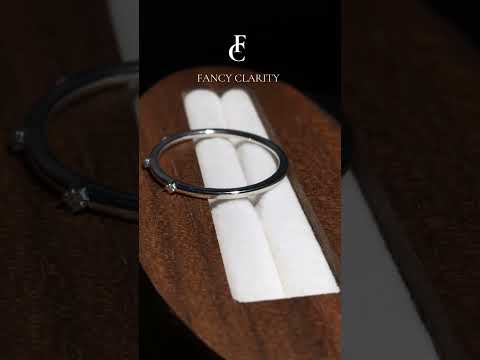 Round Moissanite Three-Station Wedding Band -1.4 mm