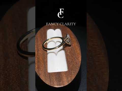 Marquise Cut Petal Prong Solitaire Moissanite Engagement Ring