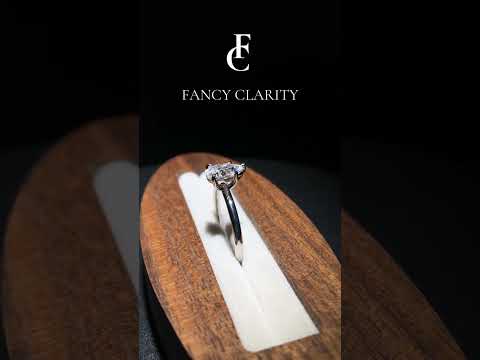 Pear Cut Solitaire Moissanite Engagement Ring