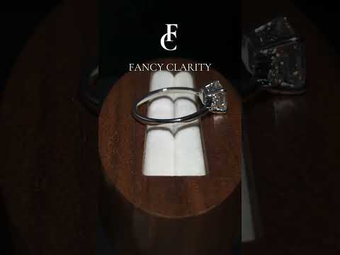 The Radiant Princess Cut Moissanite Engagement Ring