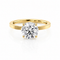 Round Lab-Grown Diamond Solitaire Engagement Ring
