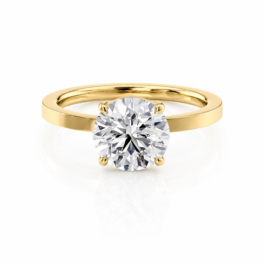 Round Lab-Grown Diamond Solitaire Engagement Ring
