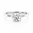Round Lab-Grown Diamond Solitaire Engagement Ring
